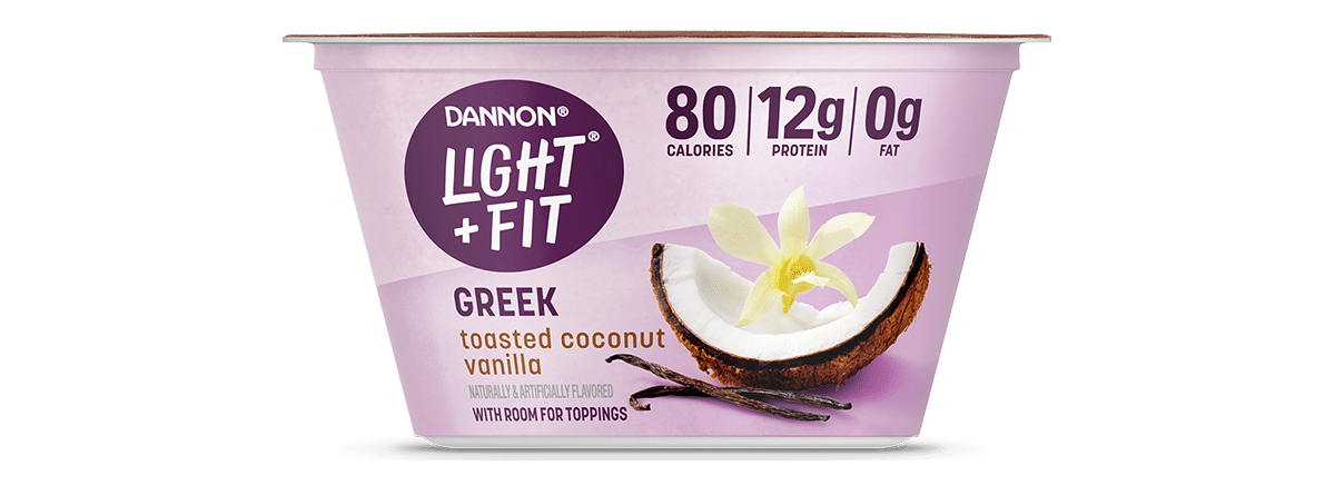 Light + Fit Toasted Coconut Vanilla Nonfat Greek Yogurt